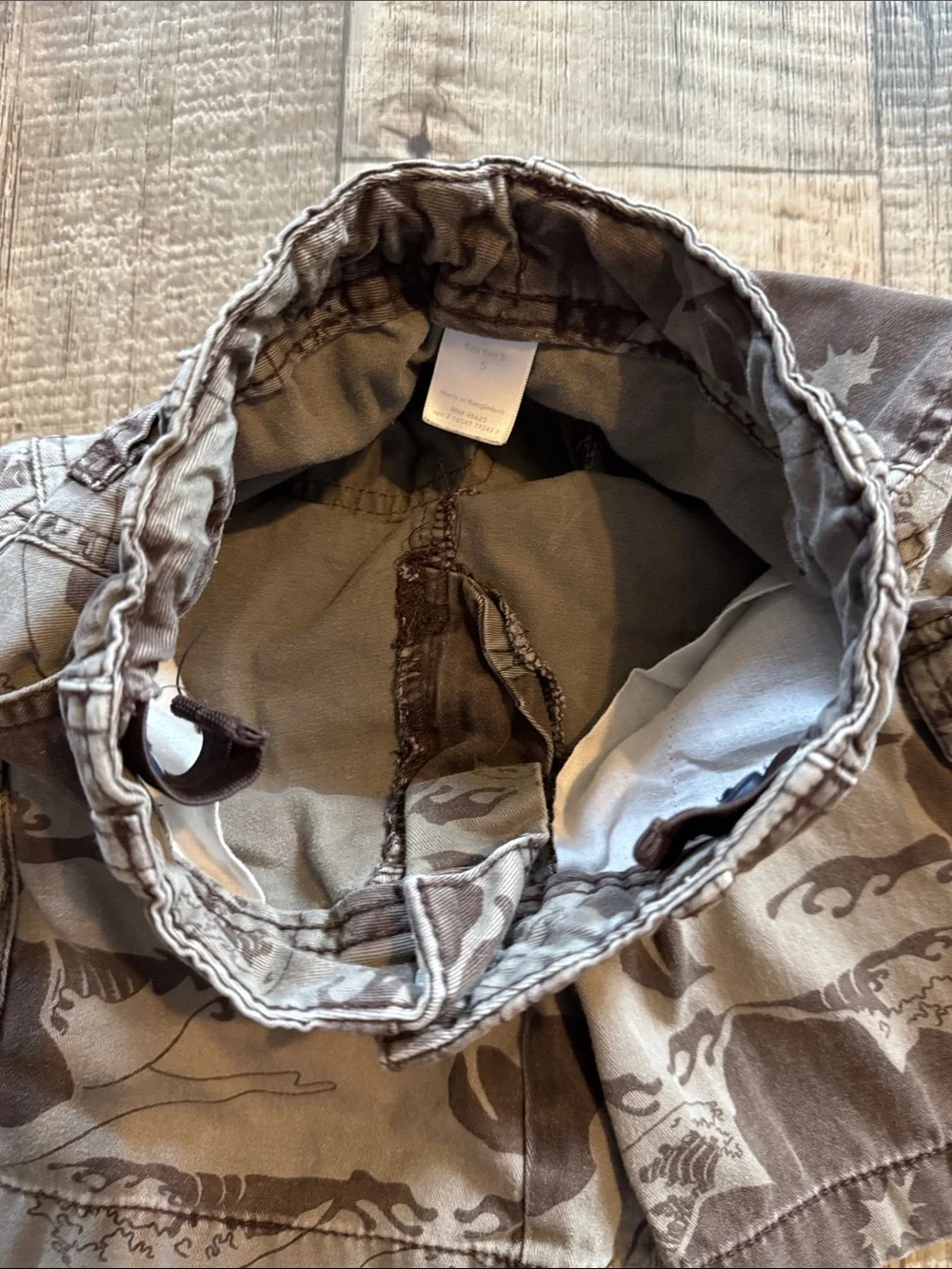 3-Pack Boys Cargo & Cord Shorts - Neutral Camo & Brown-size 5